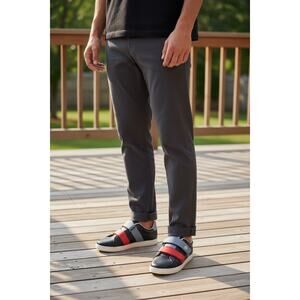 Goats The 005 Leather Sneakers Goat Slip On Black Size 11.5